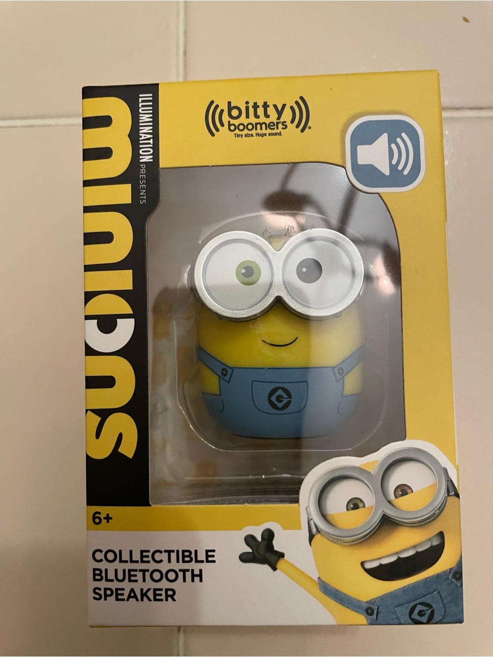 Bitty Boomers Minion Collectible Bluetooth Speaker - Yellow